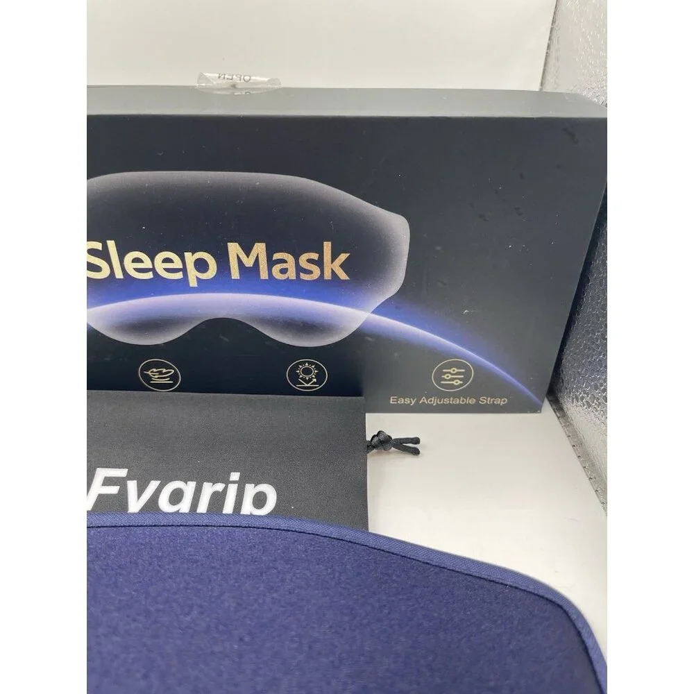 3D Navy Blue Unisex Cooling Eye Mask‎ Sleep Mask 100% Pressure-Free Travel New